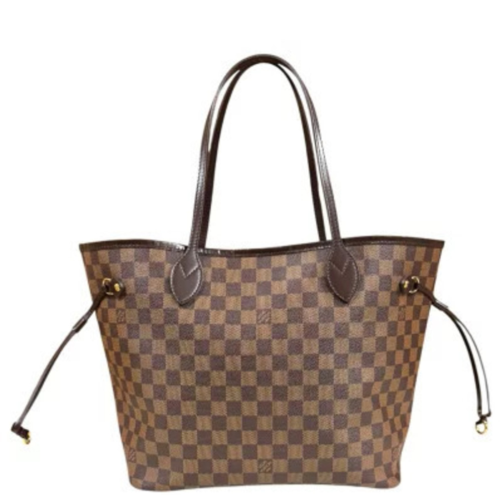 Louis Vuitton Neverfull Damier Tote Bag Canvas Brown